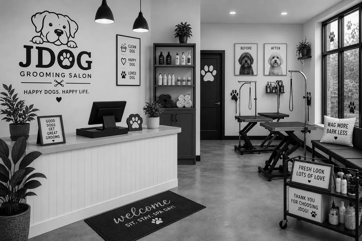 Digital loyalty card for dog groomers