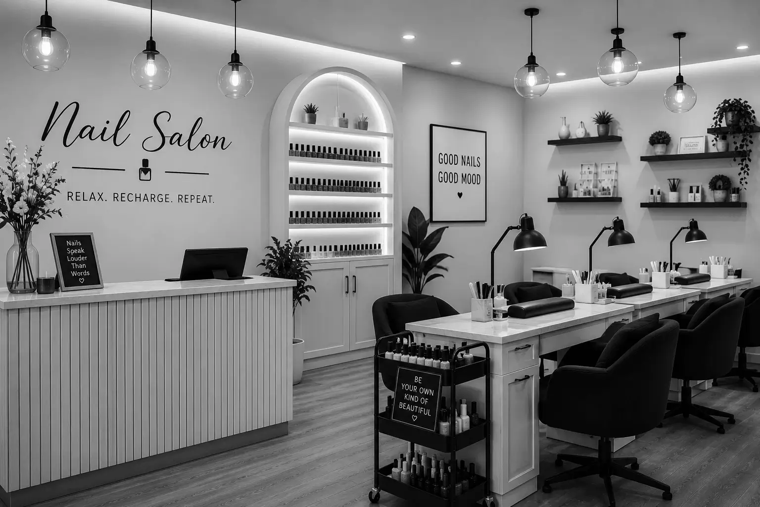 Digital loyalty card for nail salons